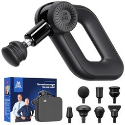 BOB AND BRAD D6 Pro Massage Gun, Massage Gun Deep Tissue with 16mm Amplitude, 7 Heads, OLED Screen, Professional Muscle Massager Gun, Electric Handheld Massagers with Ultra Quiet, Gifts for Women Men