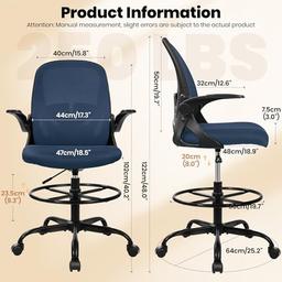 Primy Ergonomic Drafting Chair for Standing Desks thumbnail 4