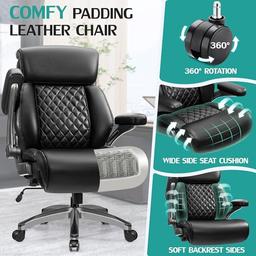 HeroSet 500lb Executive Office Chair with Lumbar Support thumbnail 7