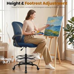 Primy Ergonomic Drafting Chair for Standing Desks thumbnail 7