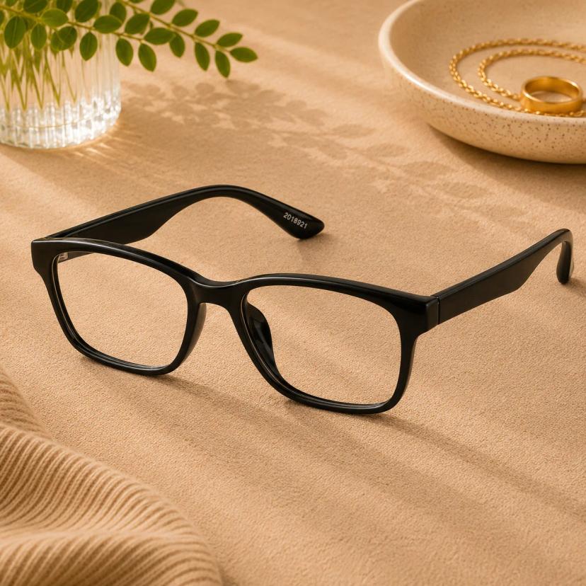 Black Rectangle Blue Light Glasses #2018921