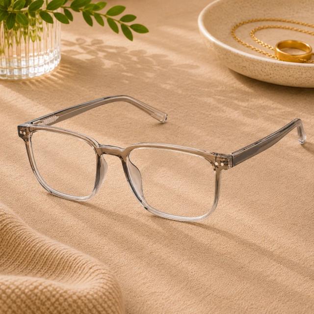 Brown Square Blue Light Glasses #2037615
