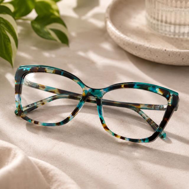 Jade Cat-Eye Glasses #4434924
