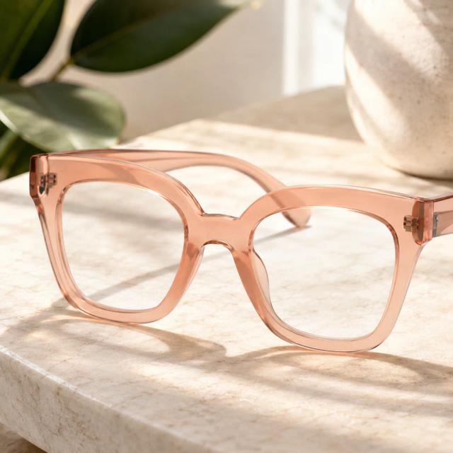 Orange Cat-Eye Glasses #2037542