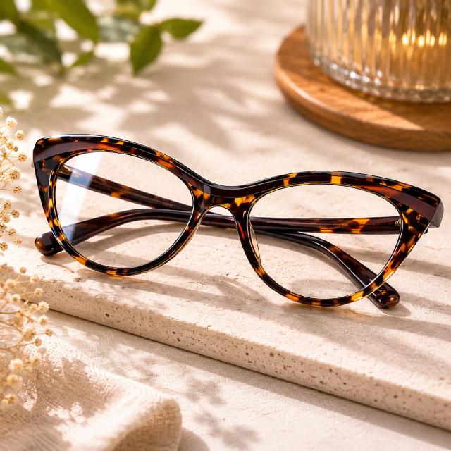 Tortoiseshell Cat-Eye Glasses #129025
