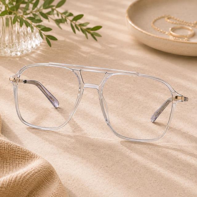 Translucent Aviator Glasses #7830123