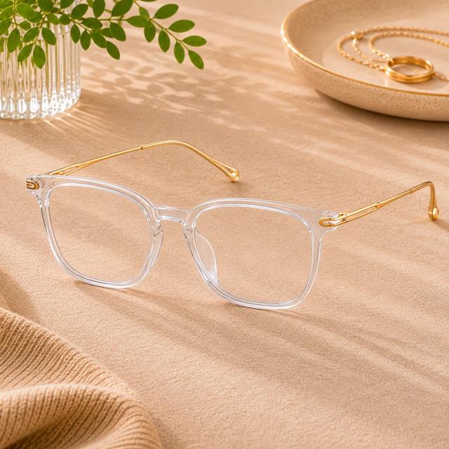 Translucent Square Glasses #7816823